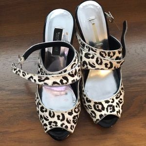 WHBM snow leopard heels